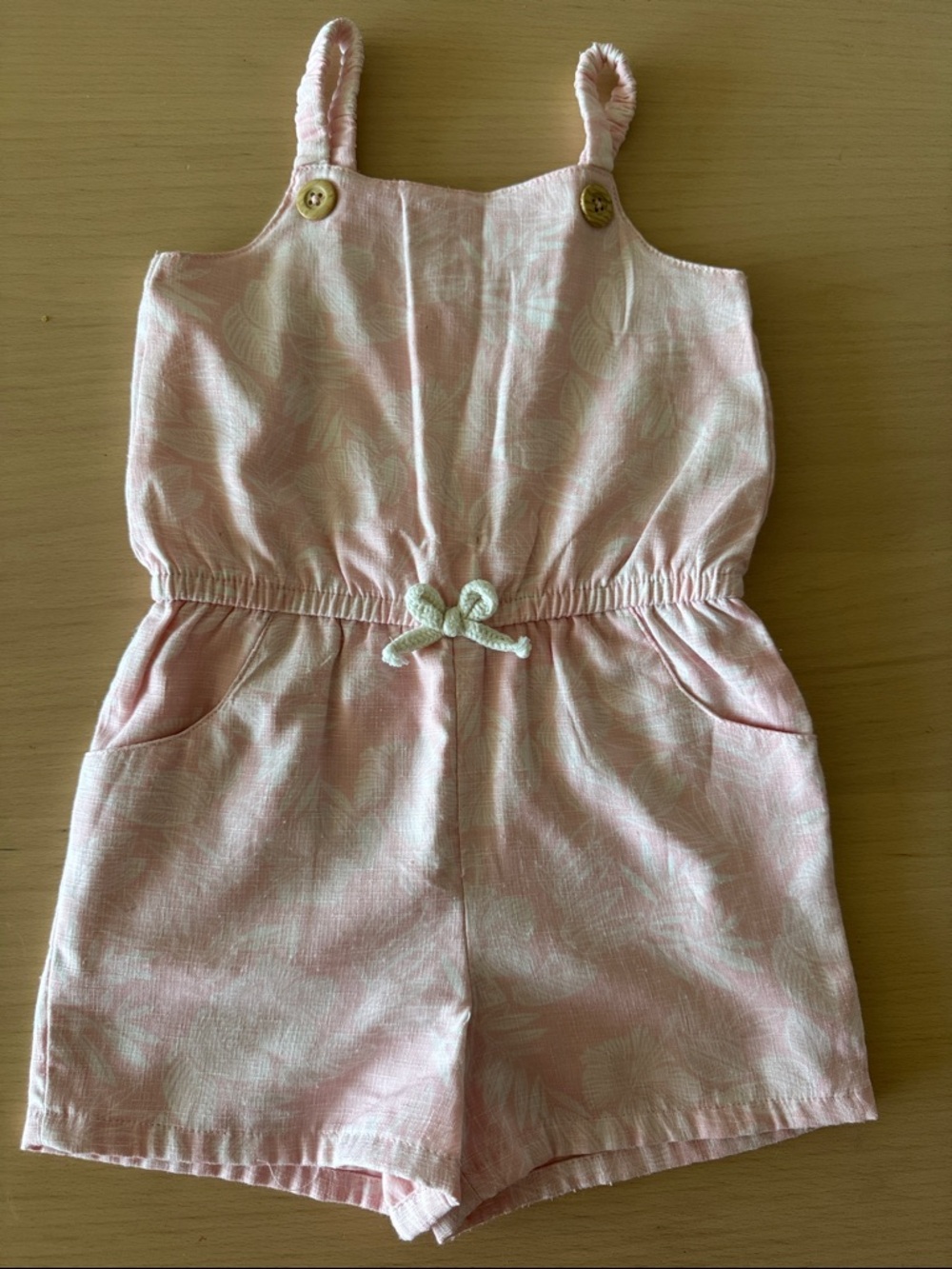 wonder nation Pink Tie-Dye Spaghetti Strap Romper